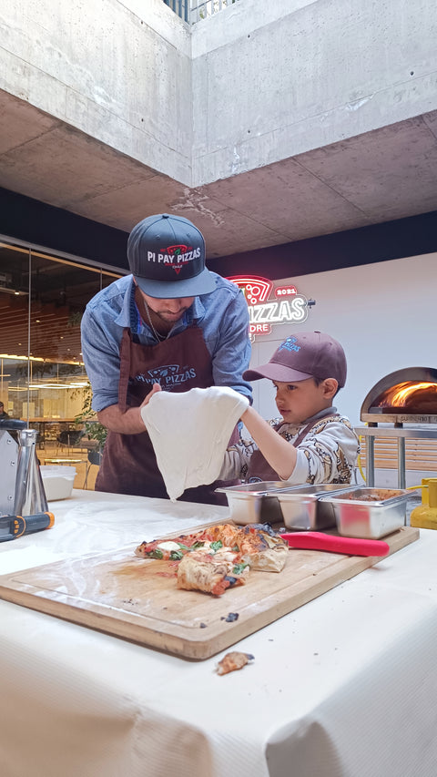 talleres para mini pizzaiolos de pi pay pizzas