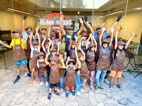 Taller de pizzas para niños