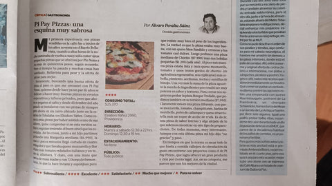 Salimos elegidos la mejor pizza de Santiago